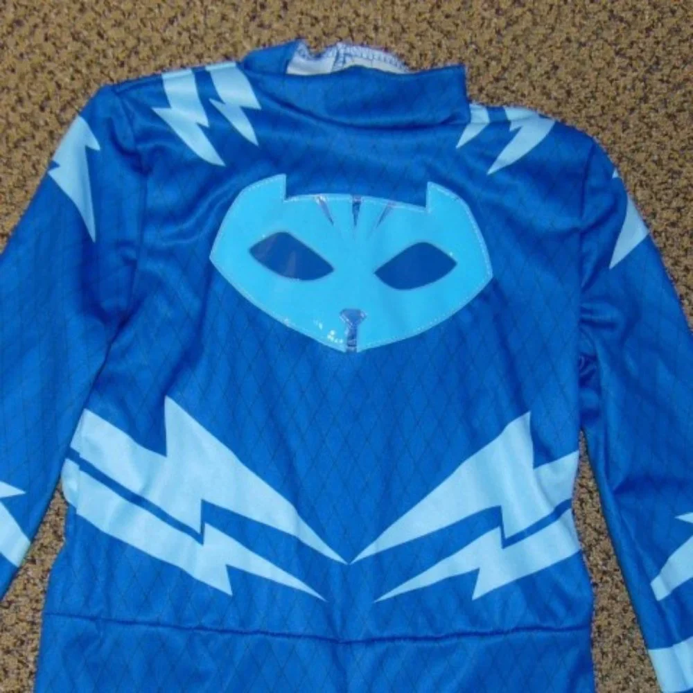 PJ Masks Catboy Light Up Halloween Costume 4/6 Jumpsuit 3 Pc Toddler Boys